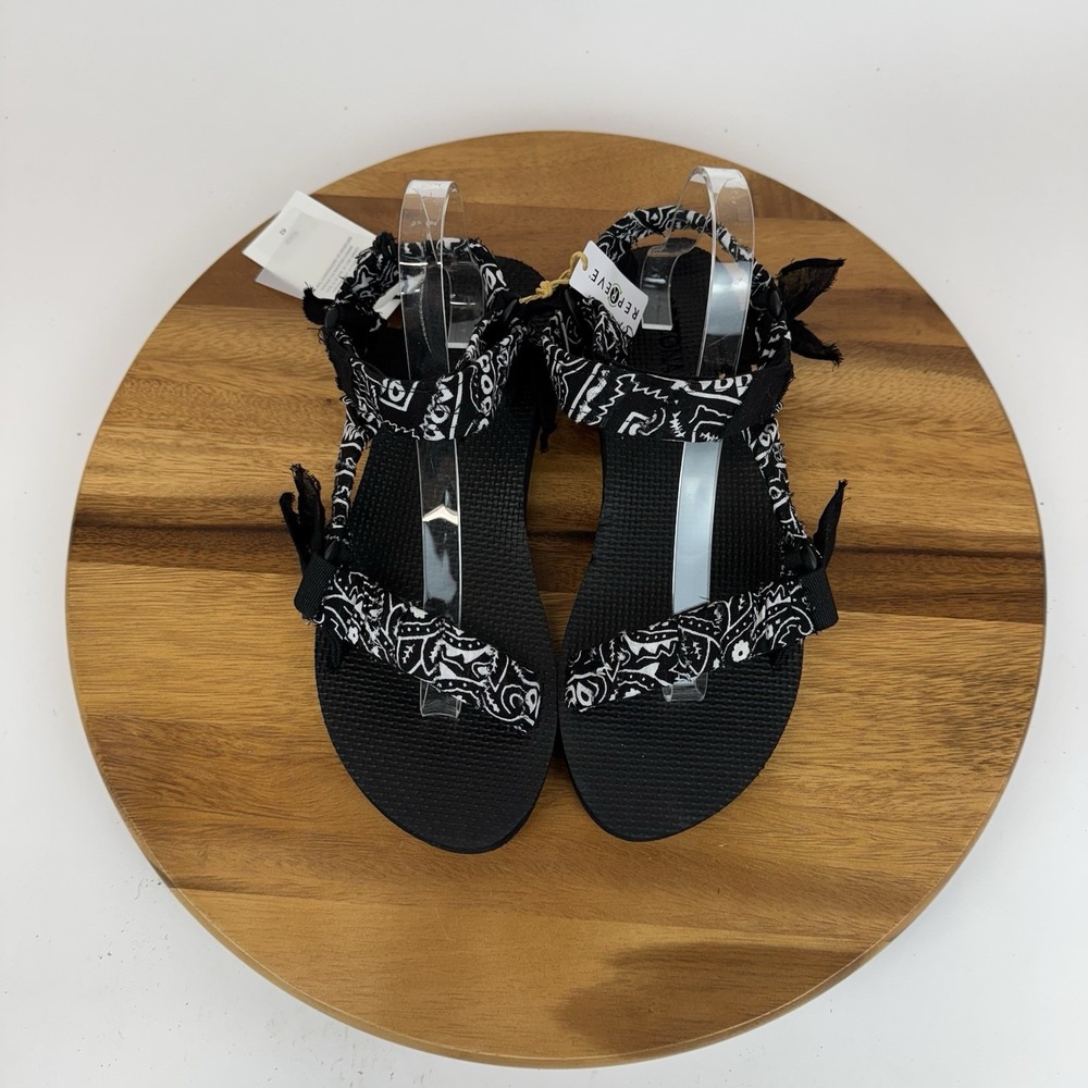 New Womens Arizona Love Trekky Bandana Black Sandals Shoes Size EU 42 / US 11 - Picture 6 of 8